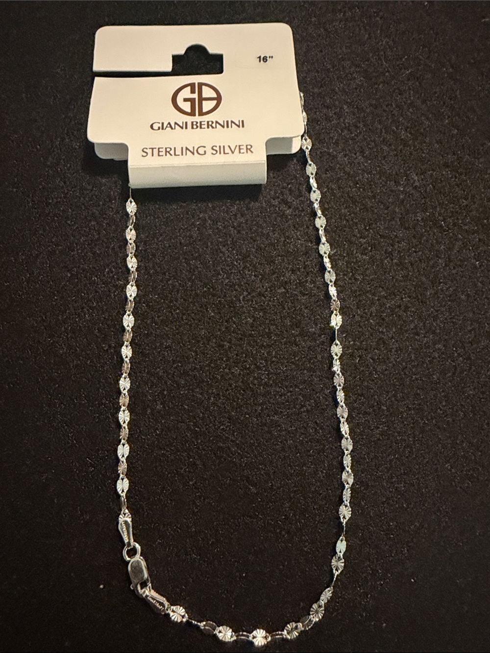Giani Bernini Sterling Silver Faceted Bead Necklace - Silver